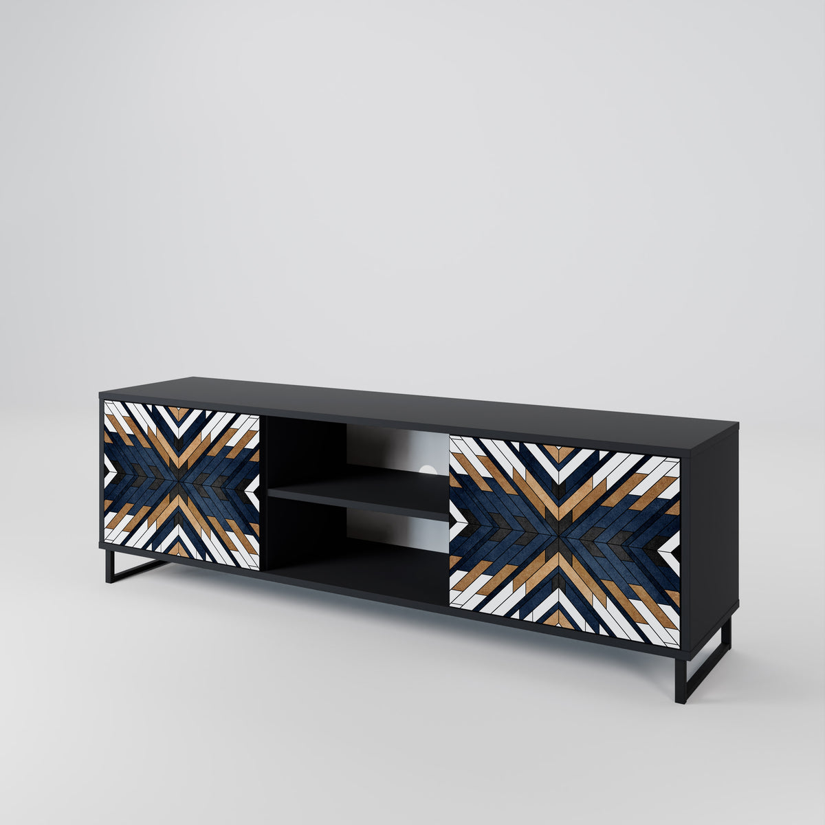 ARTFUL GEOMETRY 2-Door TV Cabinet