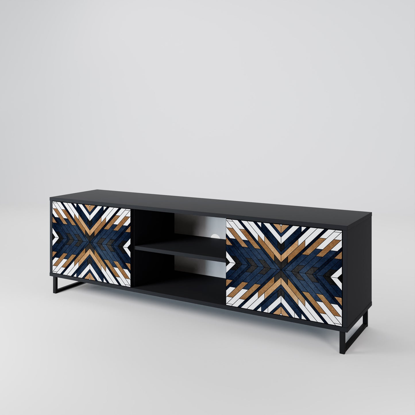 ARTFUL GEOMETRY 2-Door TV Cabinet