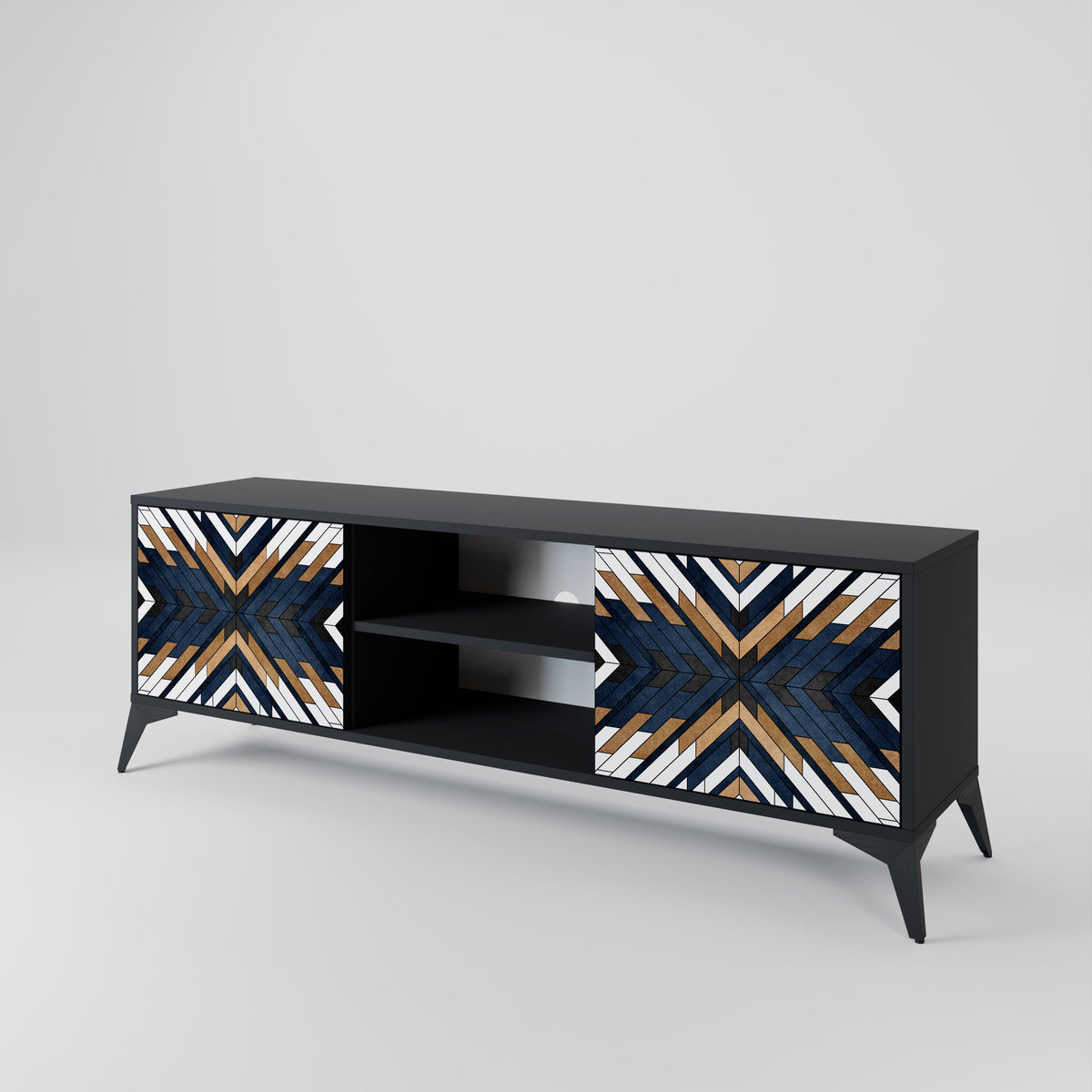 ARTFUL GEOMETRY 2-Door TV Cabinet