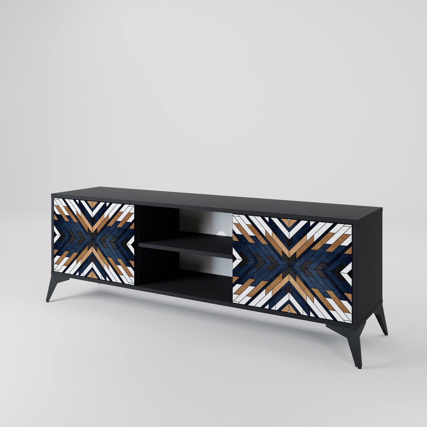 ARTFUL GEOMETRY 2-Door TV Cabinet