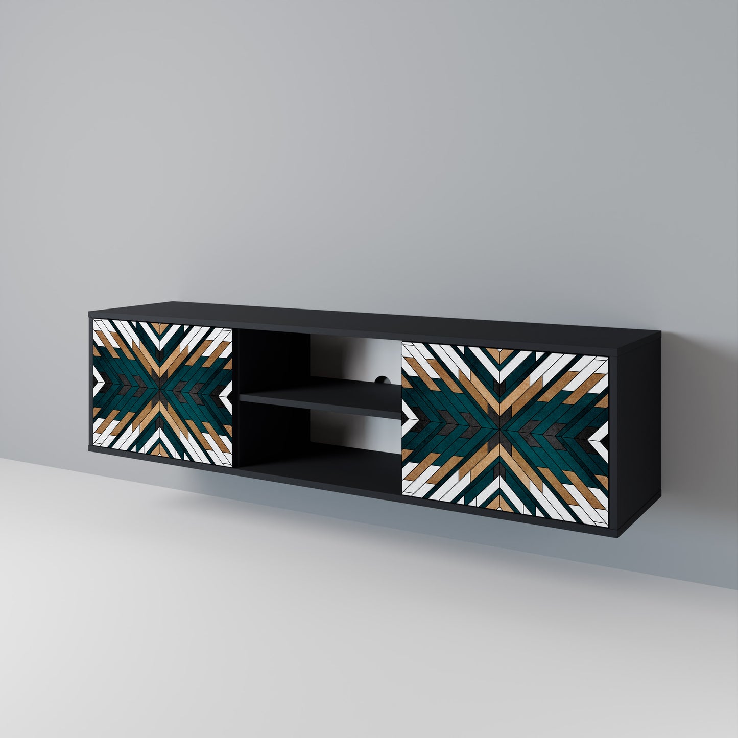 ARTISTIC GEOMETRY 2-Door TV Cabinet