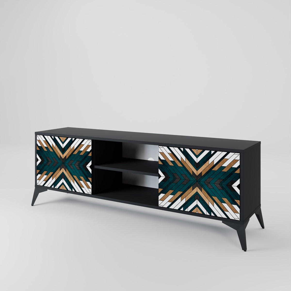 ARTISTIC GEOMETRY 2-Door TV Cabinet