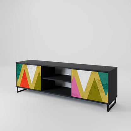 COLORFUL TRIANGLES 2-Door TV Cabinet