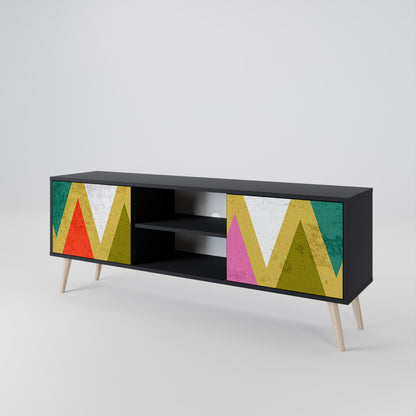 COLORFUL TRIANGLES 2-Door TV Cabinet