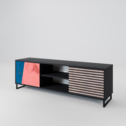 GLAMOROUS STRIPE 2-Door TV Cabinet