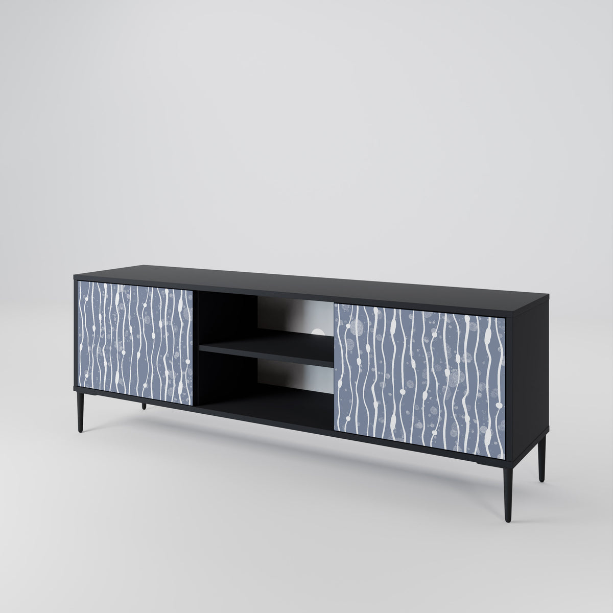 GRAPHITE RAIN 2-Door TV Cabinet