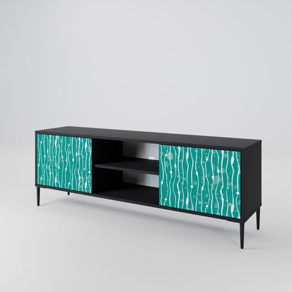 TURQUOISE RAIN 2-Door TV Cabinet