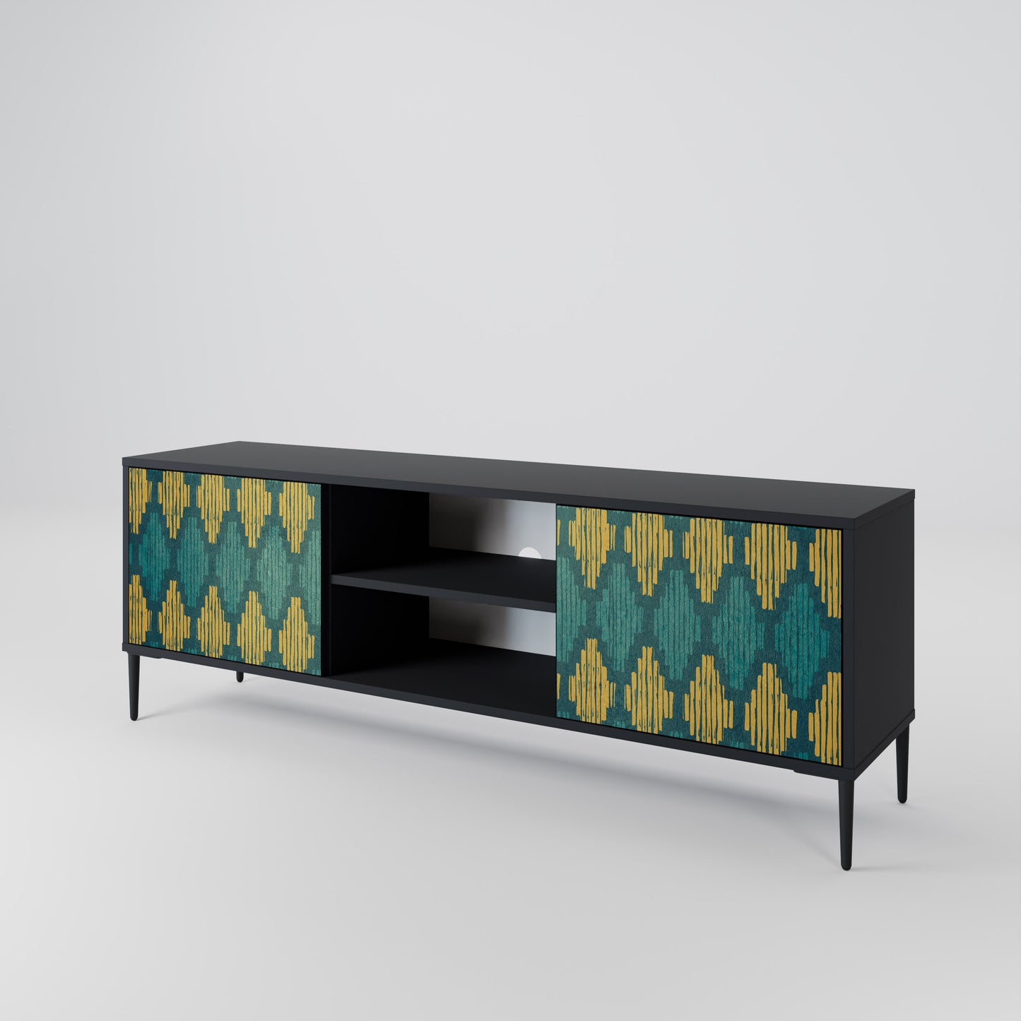 POLYGONS 2-Door TV Cabinet