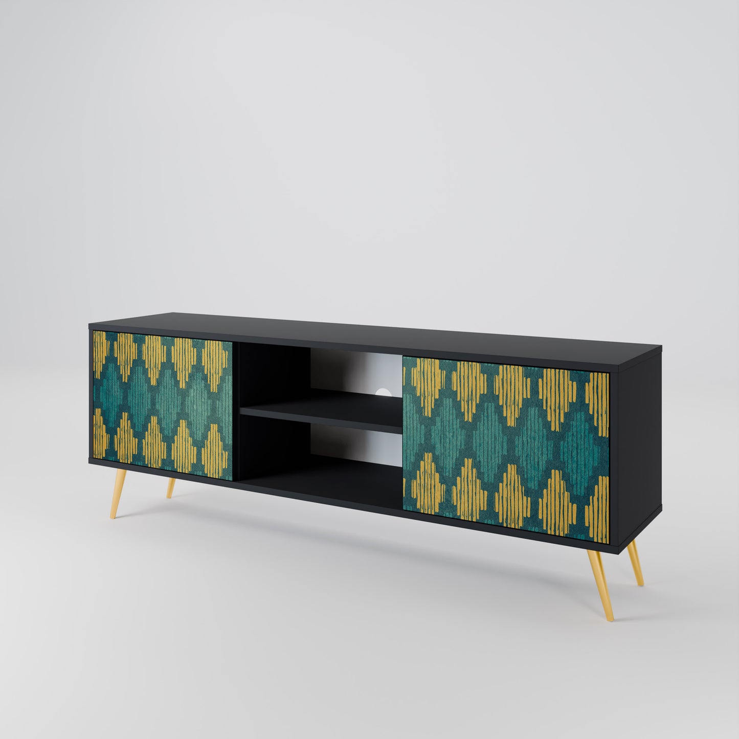 POLYGONS 2-Door TV Cabinet