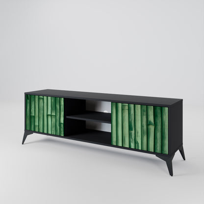 NATURAL GREEN 2-Door TV Cabinet