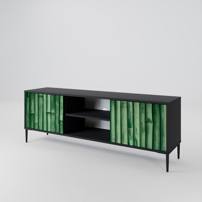 NATURAL GREEN 2-Door TV Cabinet