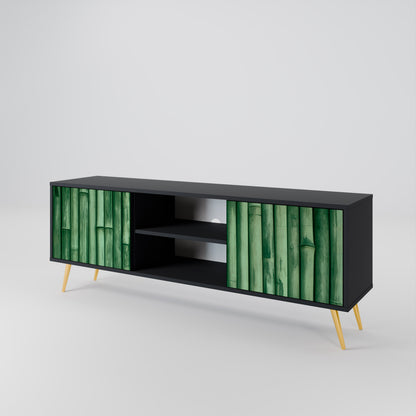 NATURAL GREEN 2-Door TV Cabinet