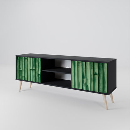 NATURAL GREEN 2-Door TV Cabinet