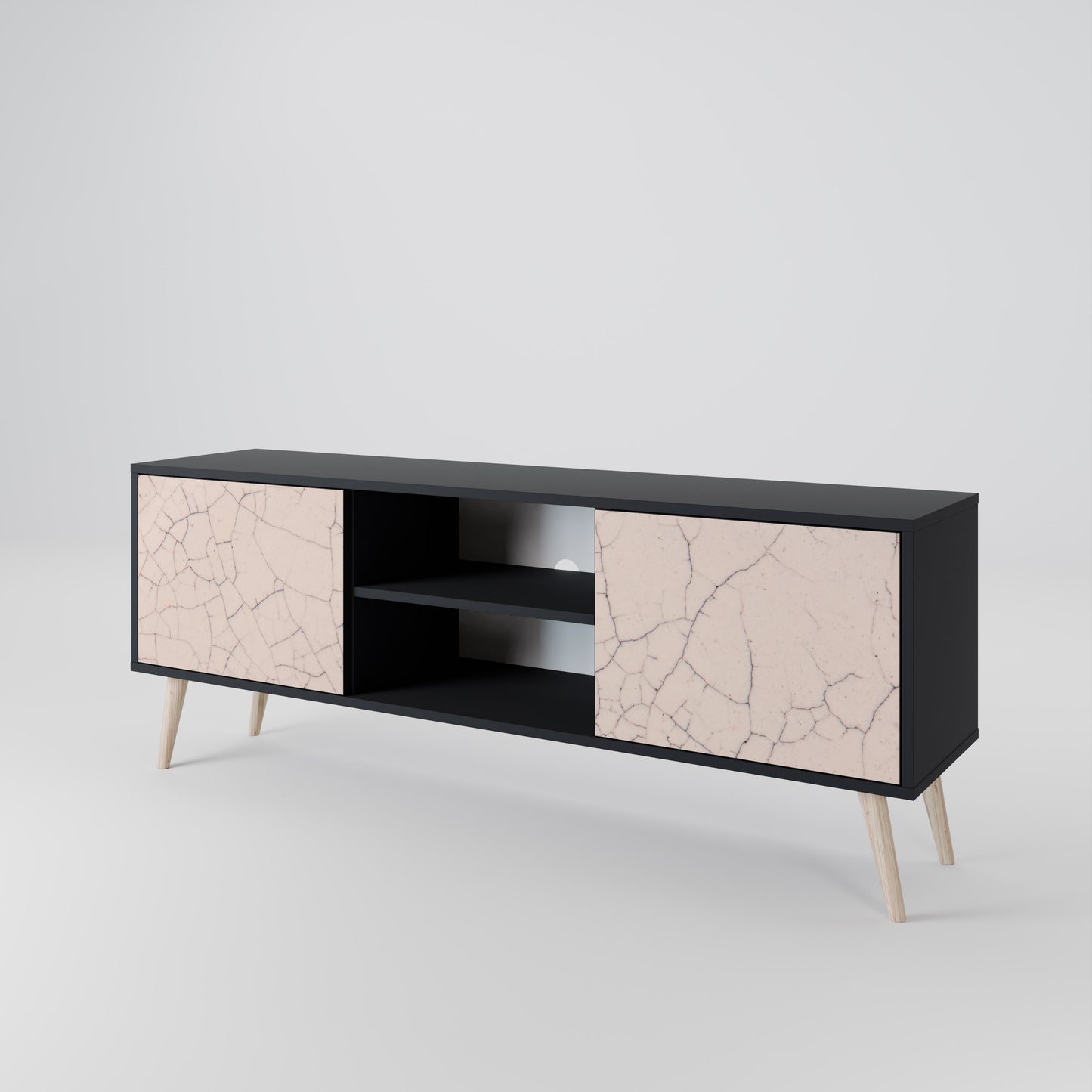 CERAMIC TEXTURE 2-Door TV Cabinet