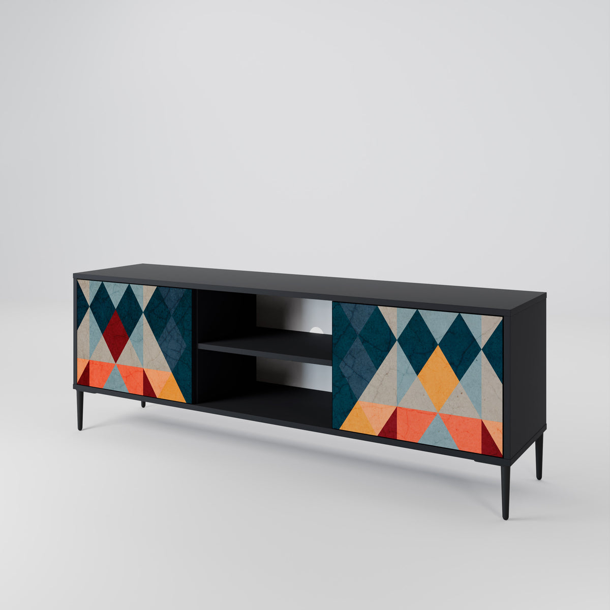 CRACKED ILLUSION 2-Door TV Cabinet