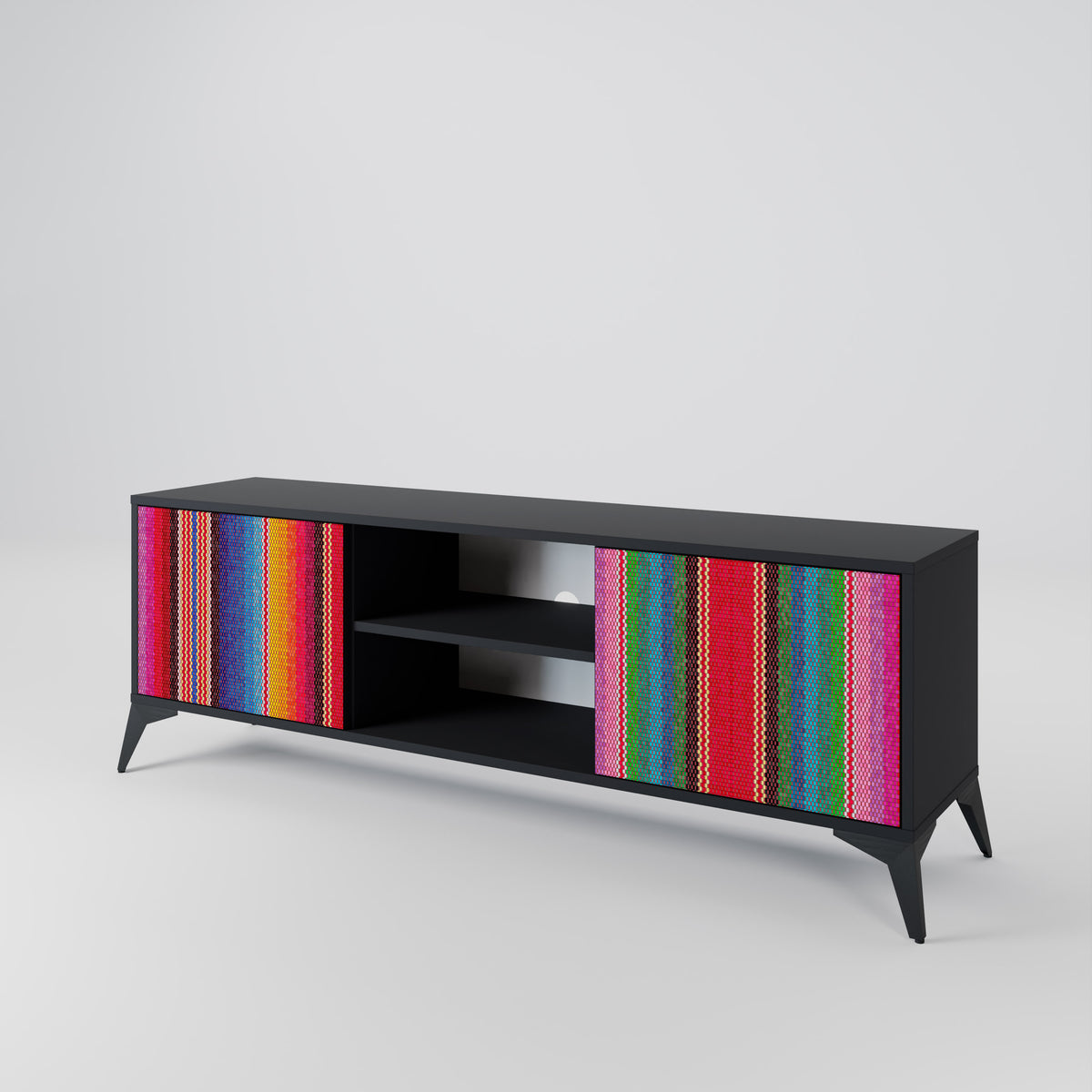 ETHNIC MEXICAN 2-Door TV Cabinet