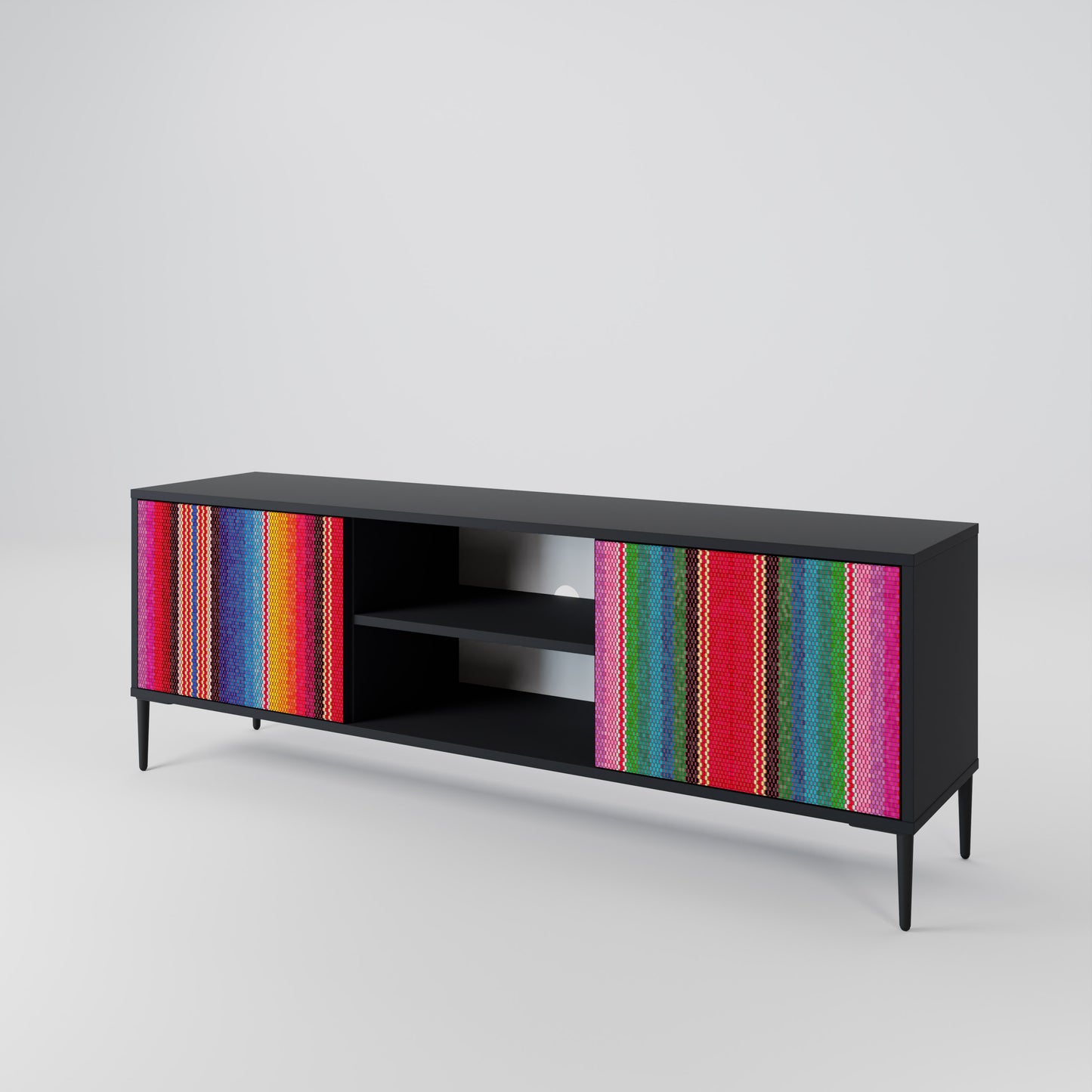 ETHNIC MEXICAN 2-Door TV Cabinet