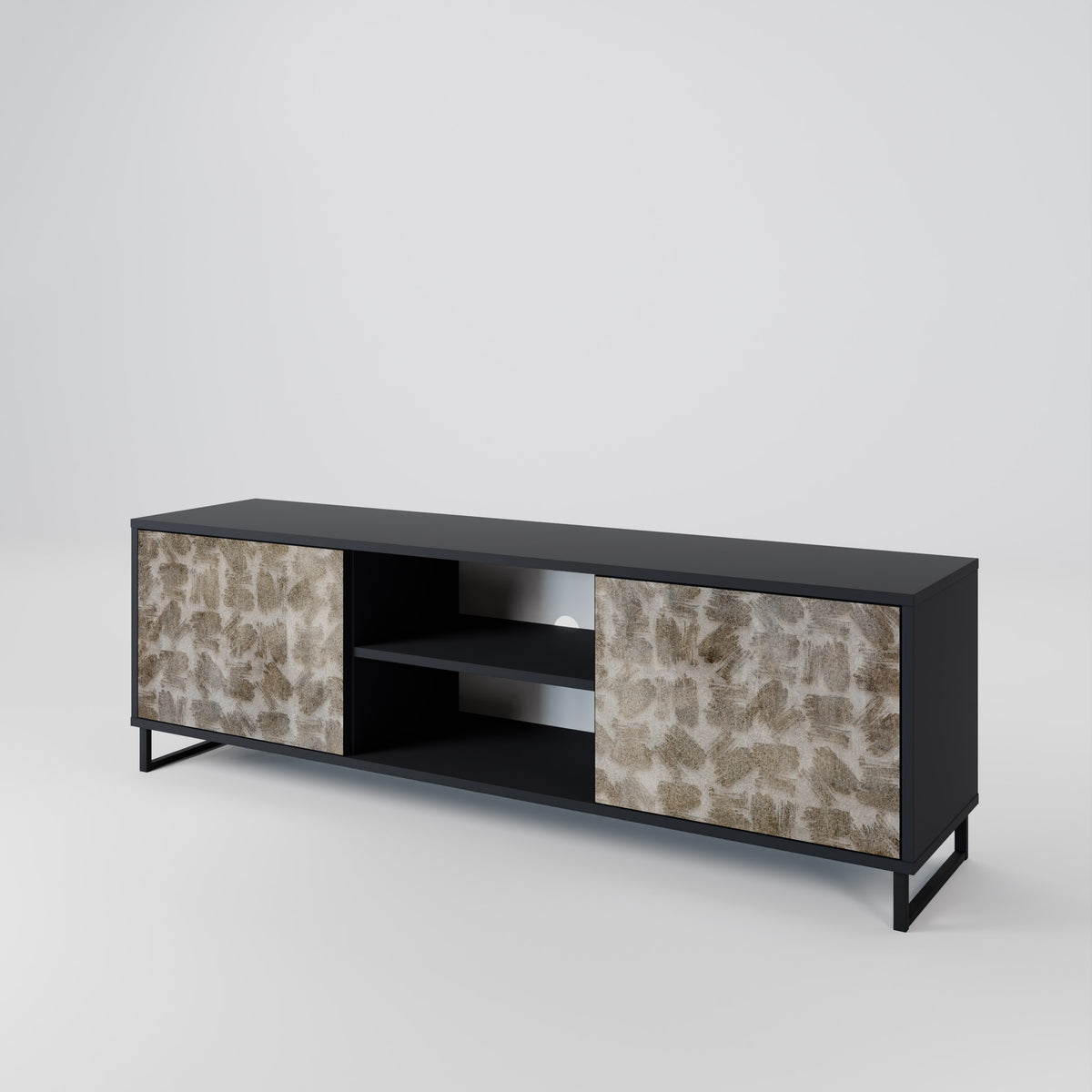 SLIGHTLY BLURRED 2-Door TV Cabinet