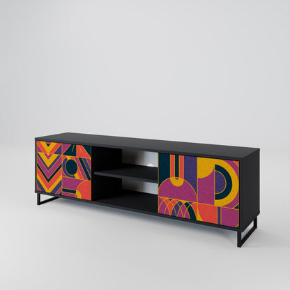 ELECTRIC PATTERNS 2-Door TV Cabinet