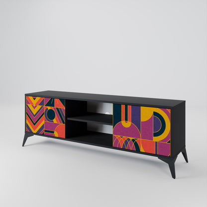 ELECTRIC PATTERNS 2-Door TV Cabinet