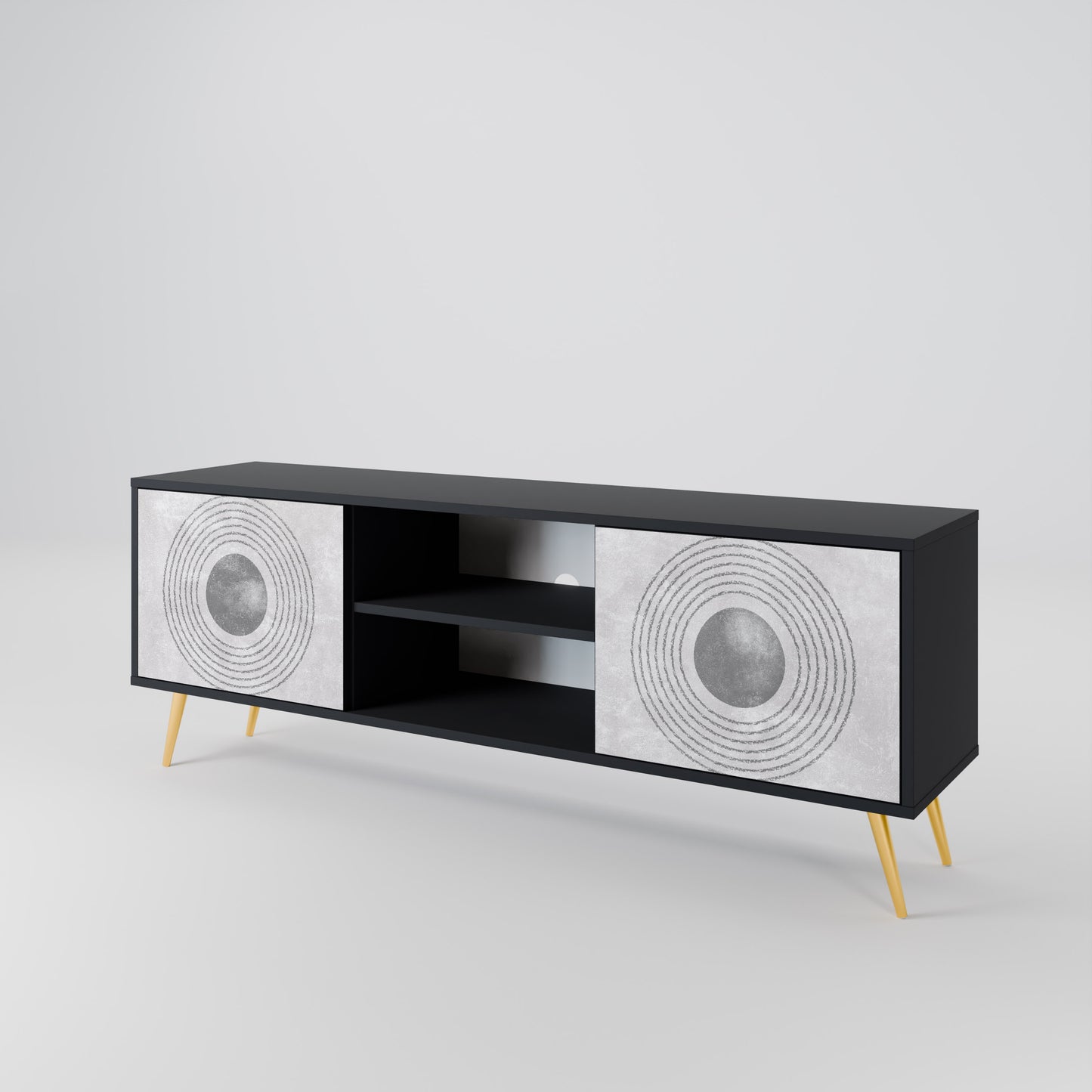 SOLID CIRCLES 2-Door TV Cabinet