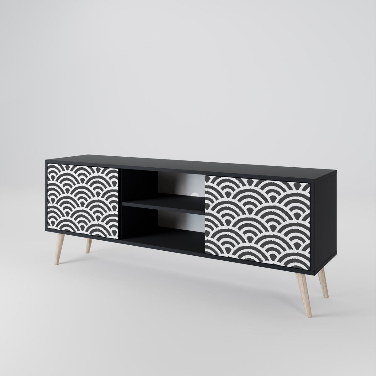 GLOOMY HOST 2-Door TV Cabinet