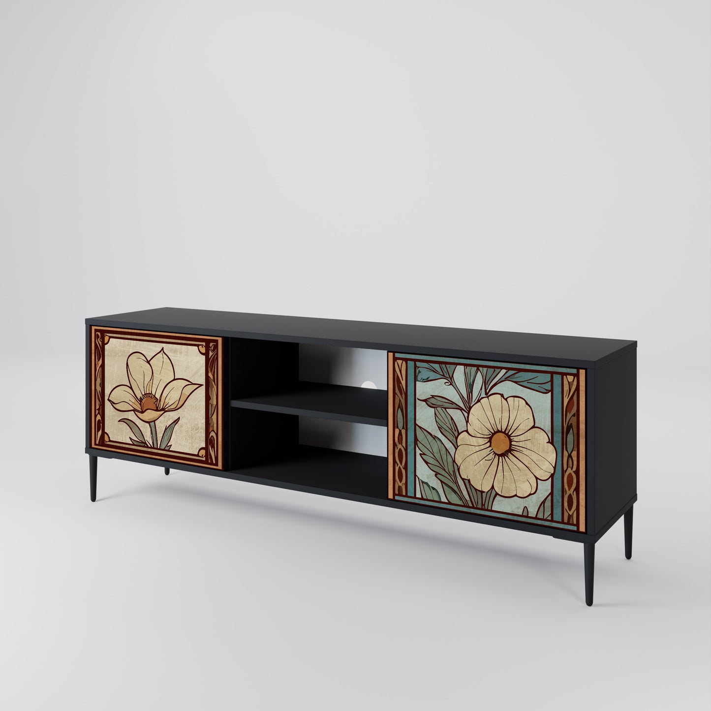 TIMELESS FLORA 2-Door TV Cabinet