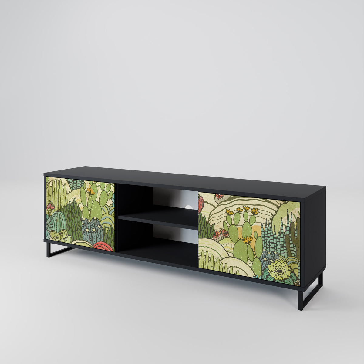 SUCCULENTS KALEIDOSCOPE 2-Door TV Cabinet