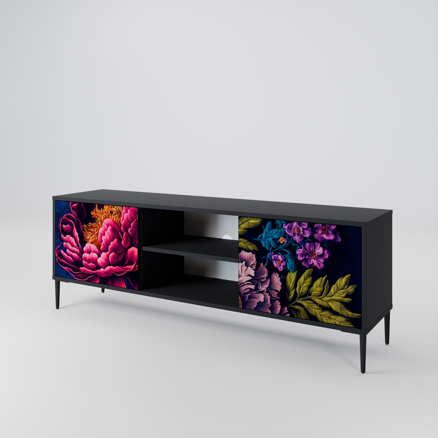 BLOOMING ELEGANCE 2-Door TV Cabinet