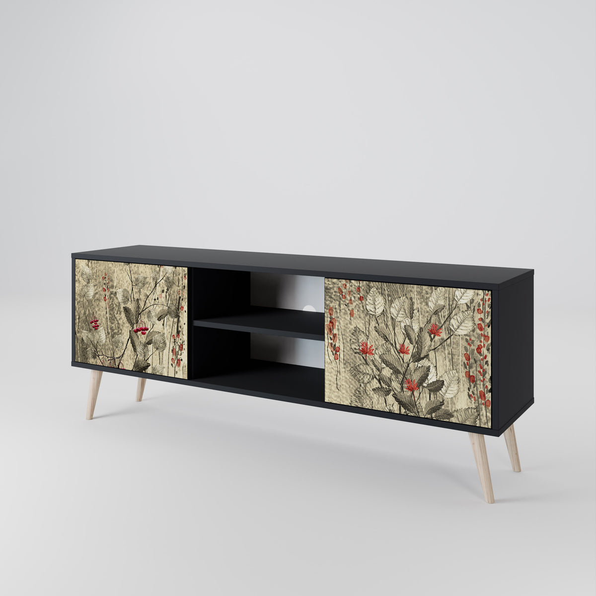 HERBAL GRACE 2-Door TV Cabinet