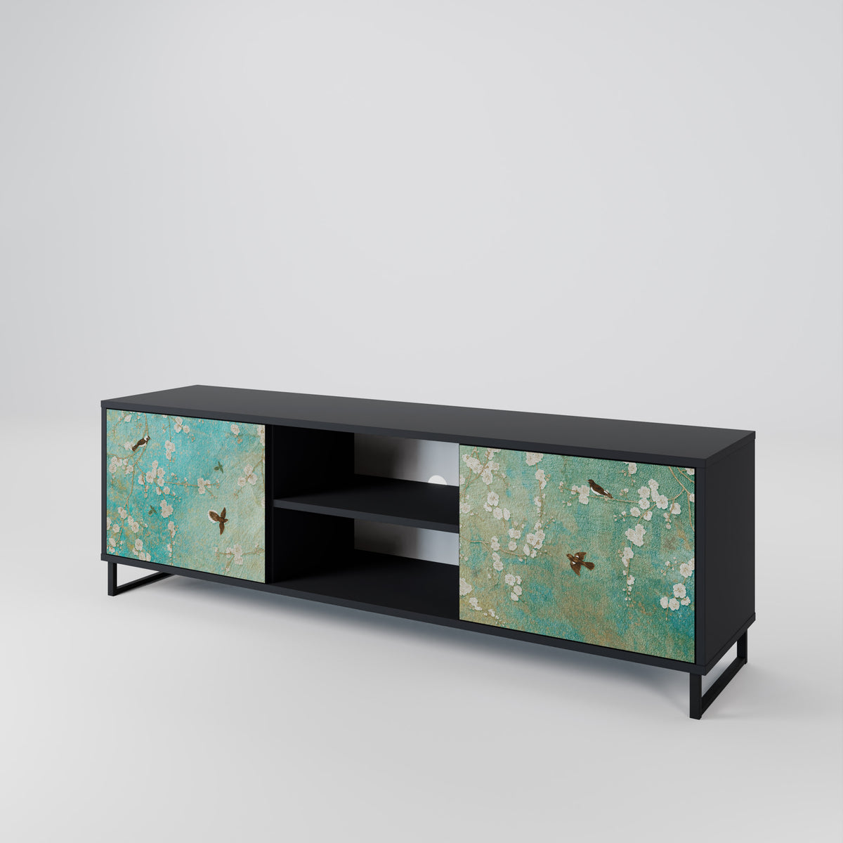 BLOOMING CHARM 2-Door TV Cabinet