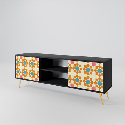 FLORAL DECOR 2-Door TV Cabinet