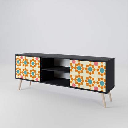 FLORAL DECOR 2-Door TV Cabinet