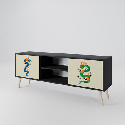MYTHOLOGICAL CREATURES 2-Door TV Cabinet