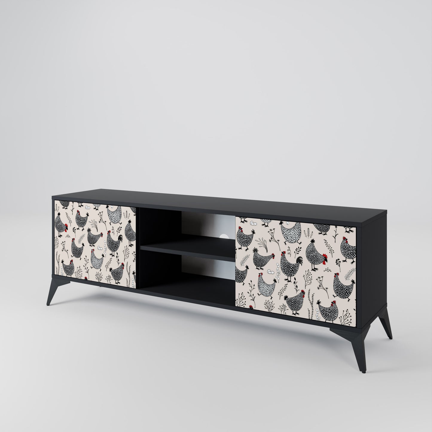HAPPY HENS 2-Door TV Cabinet