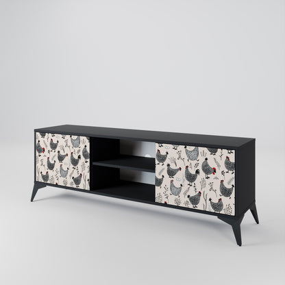 HAPPY HENS 2-Door TV Cabinet
