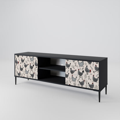 HAPPY HENS 2-Door TV Cabinet