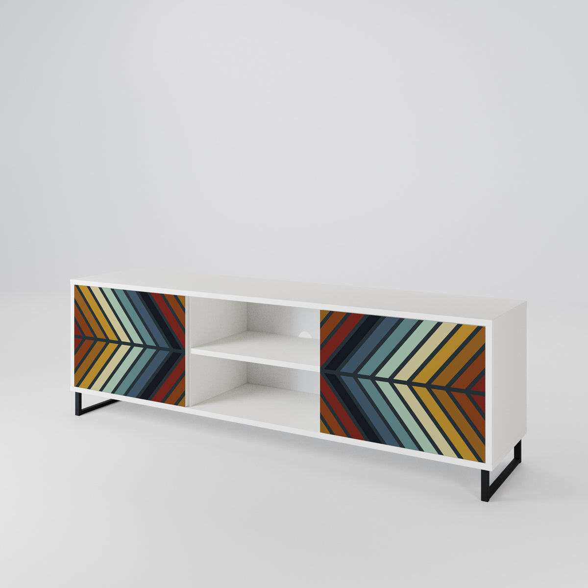 INDIGENOUS ZIGZAG 2-Door TV Cabinet