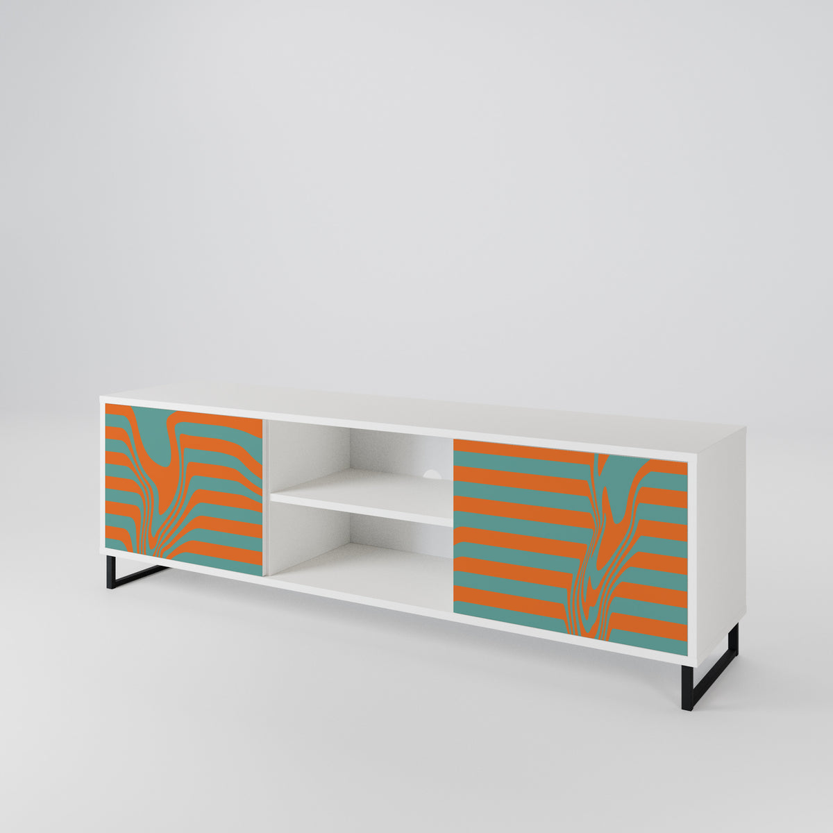 LINE COLLAPSE 2-Door TV Cabinet