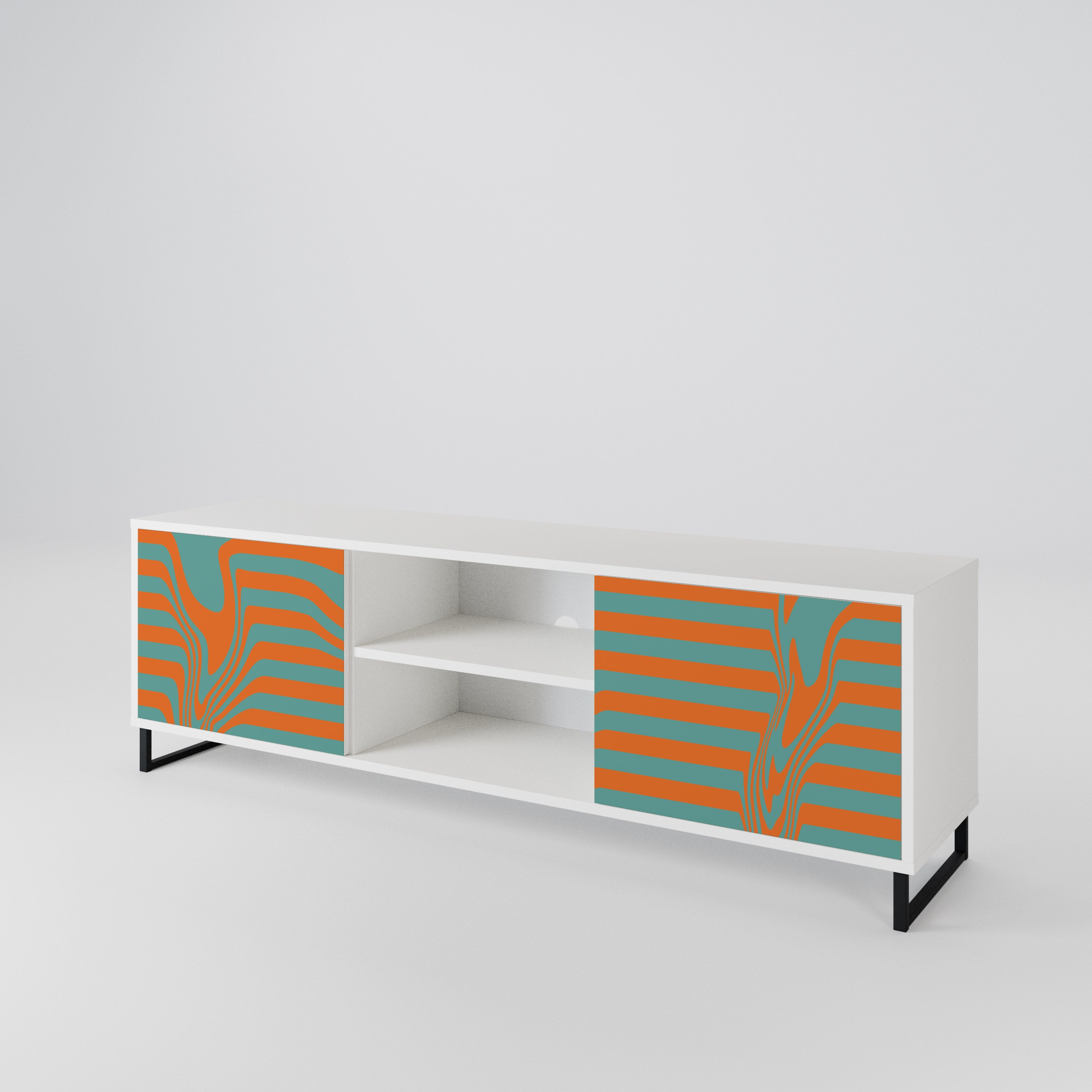 LINE COLLAPSE 2-Door TV Cabinet