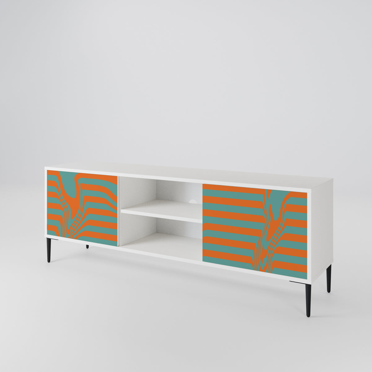 LINE COLLAPSE 2-Door TV Cabinet