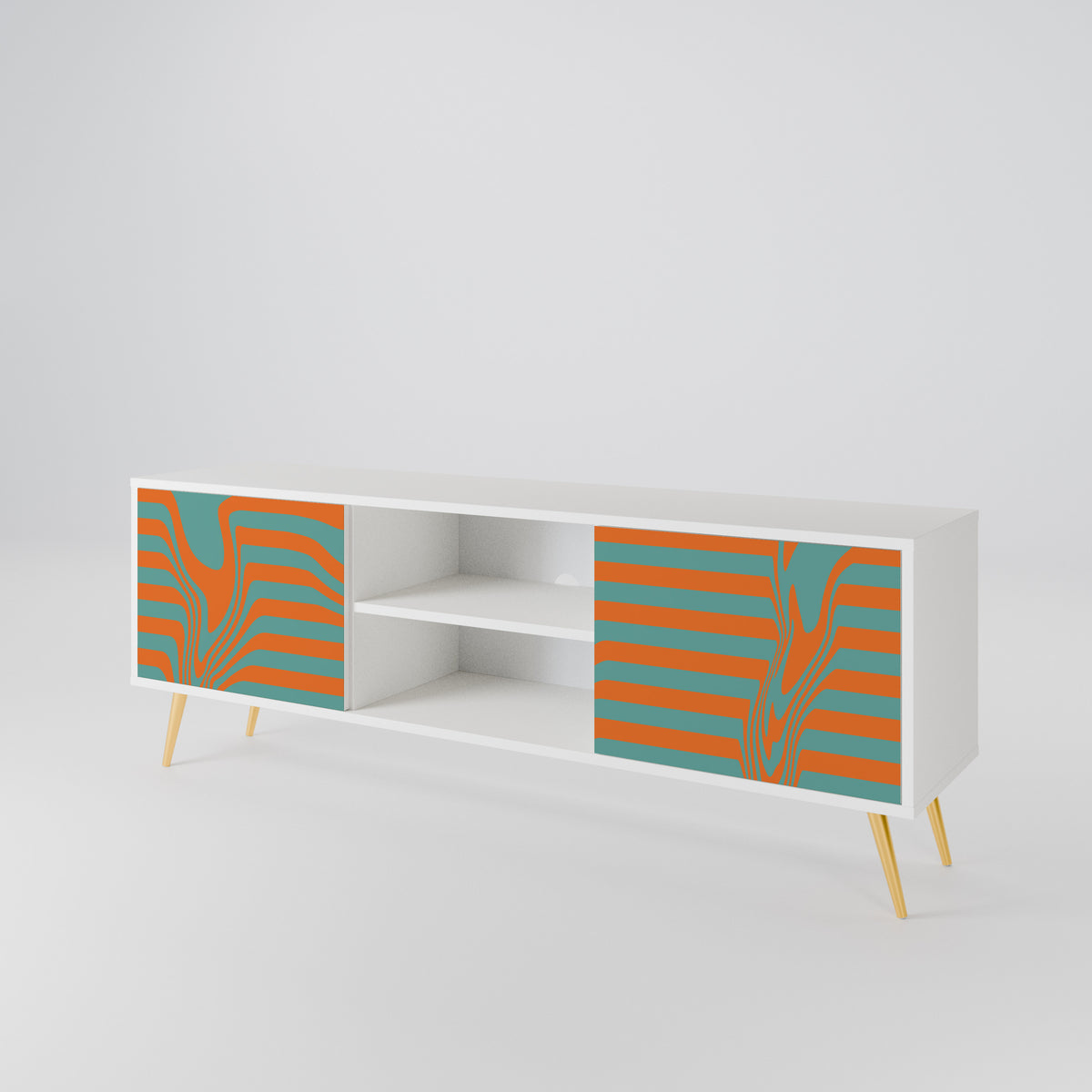 LINE COLLAPSE 2-Door TV Cabinet