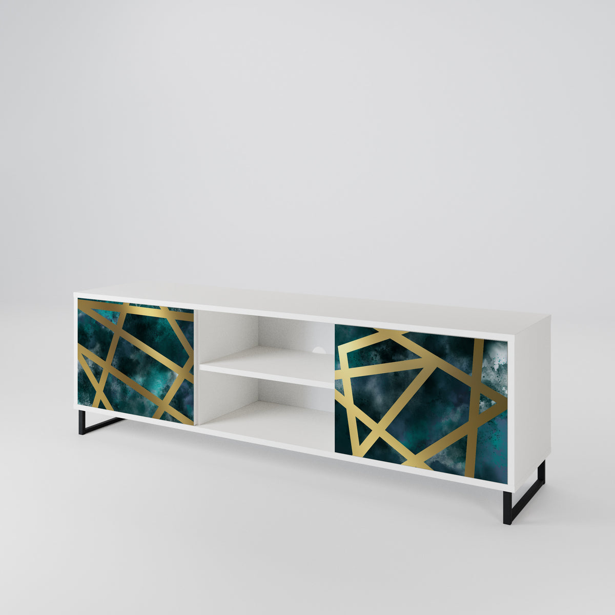 THE LABYRINTH OF GOLD 2-Door TV Cabinet