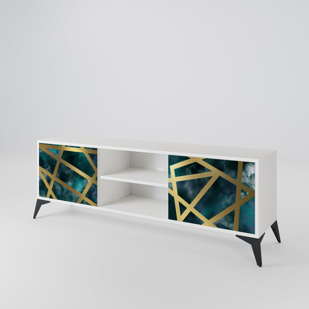 THE LABYRINTH OF GOLD 2-Door TV Cabinet