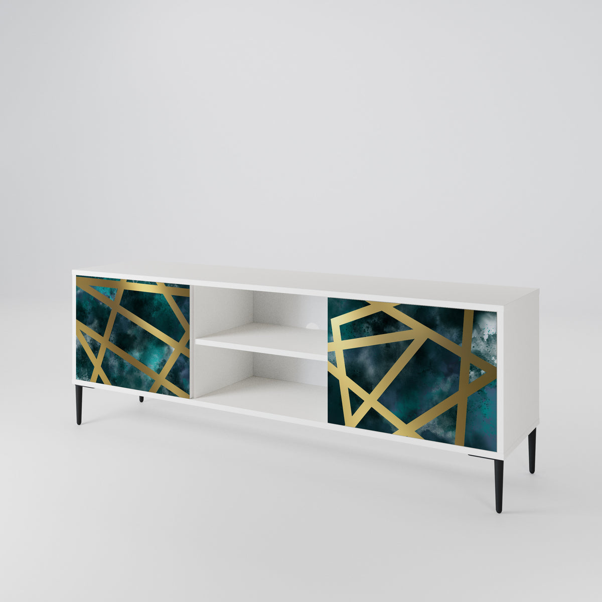 THE LABYRINTH OF GOLD 2-Door TV Cabinet