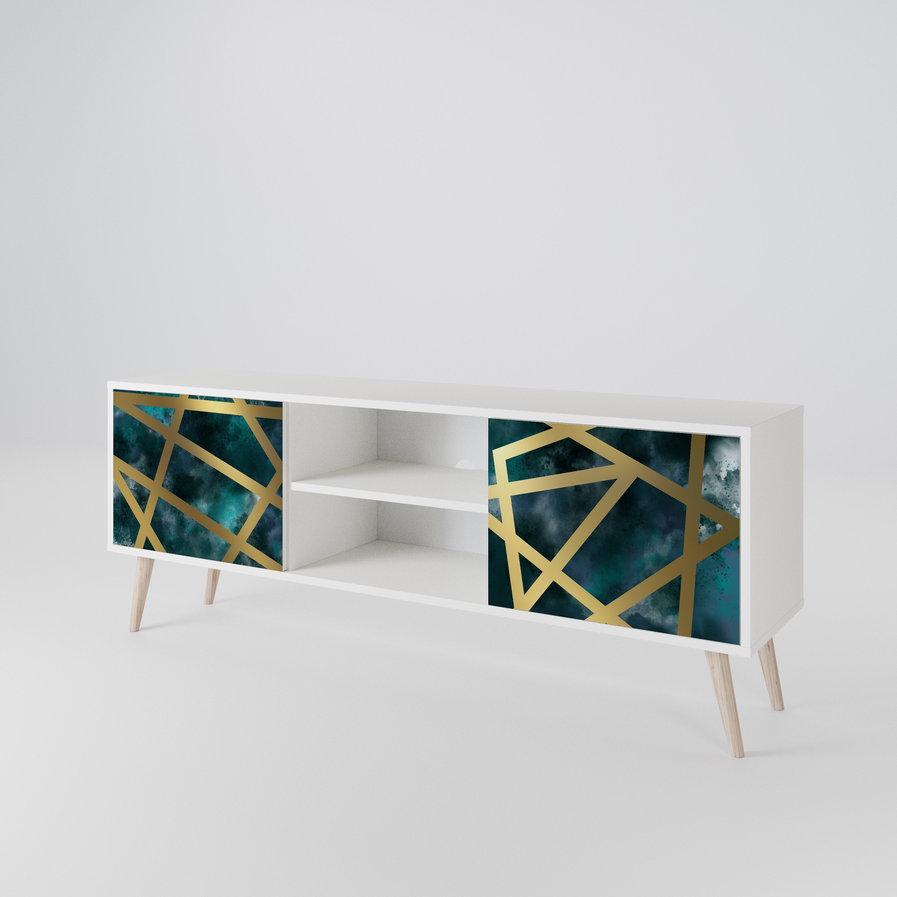 THE LABYRINTH OF GOLD 2-Door TV Cabinet