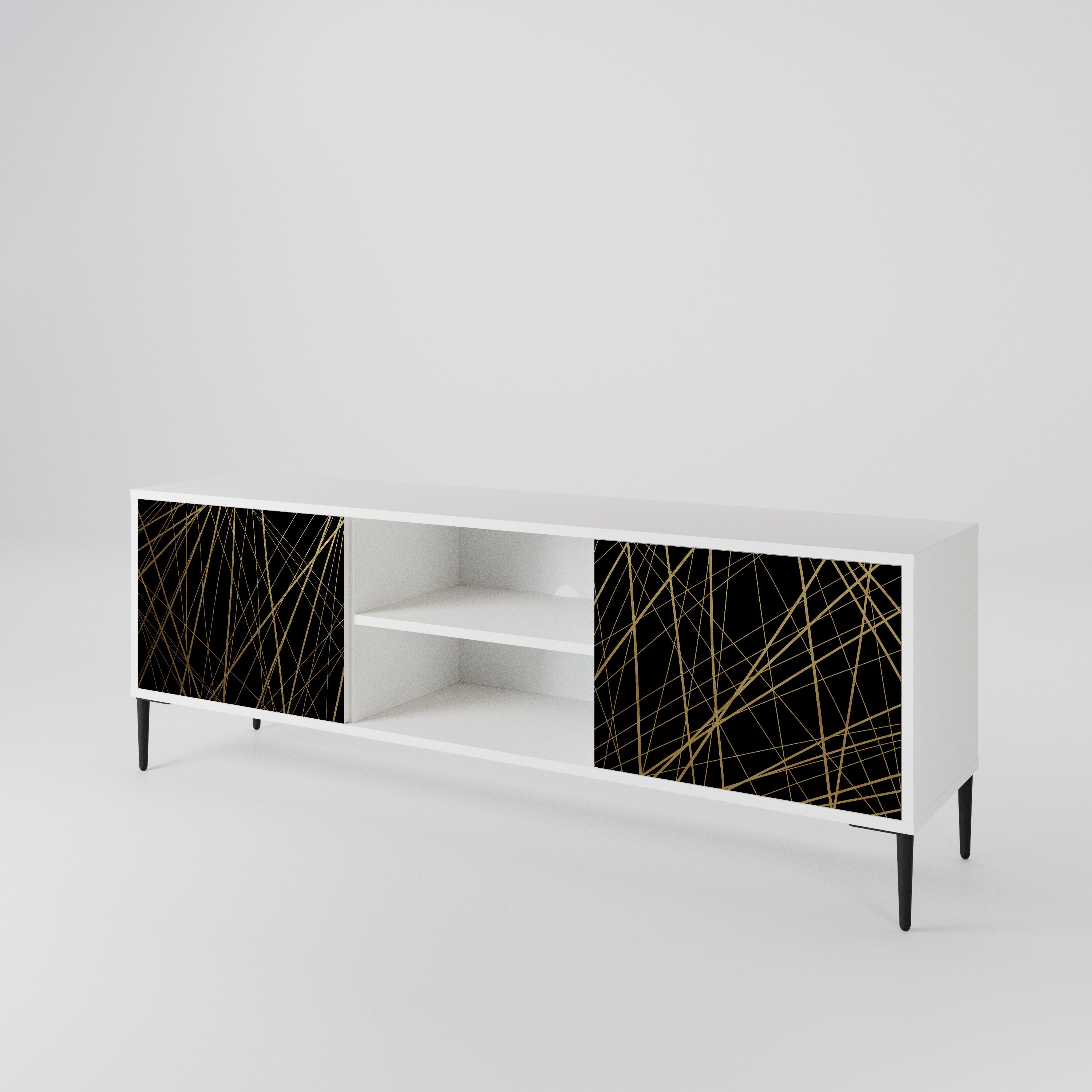 BRIGHT MESH 2-Door TV Cabinet