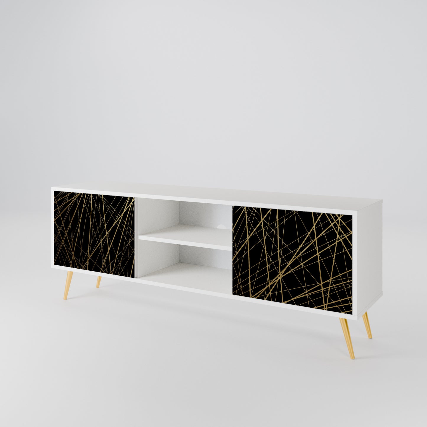 BRIGHT MESH 2-Door TV Cabinet