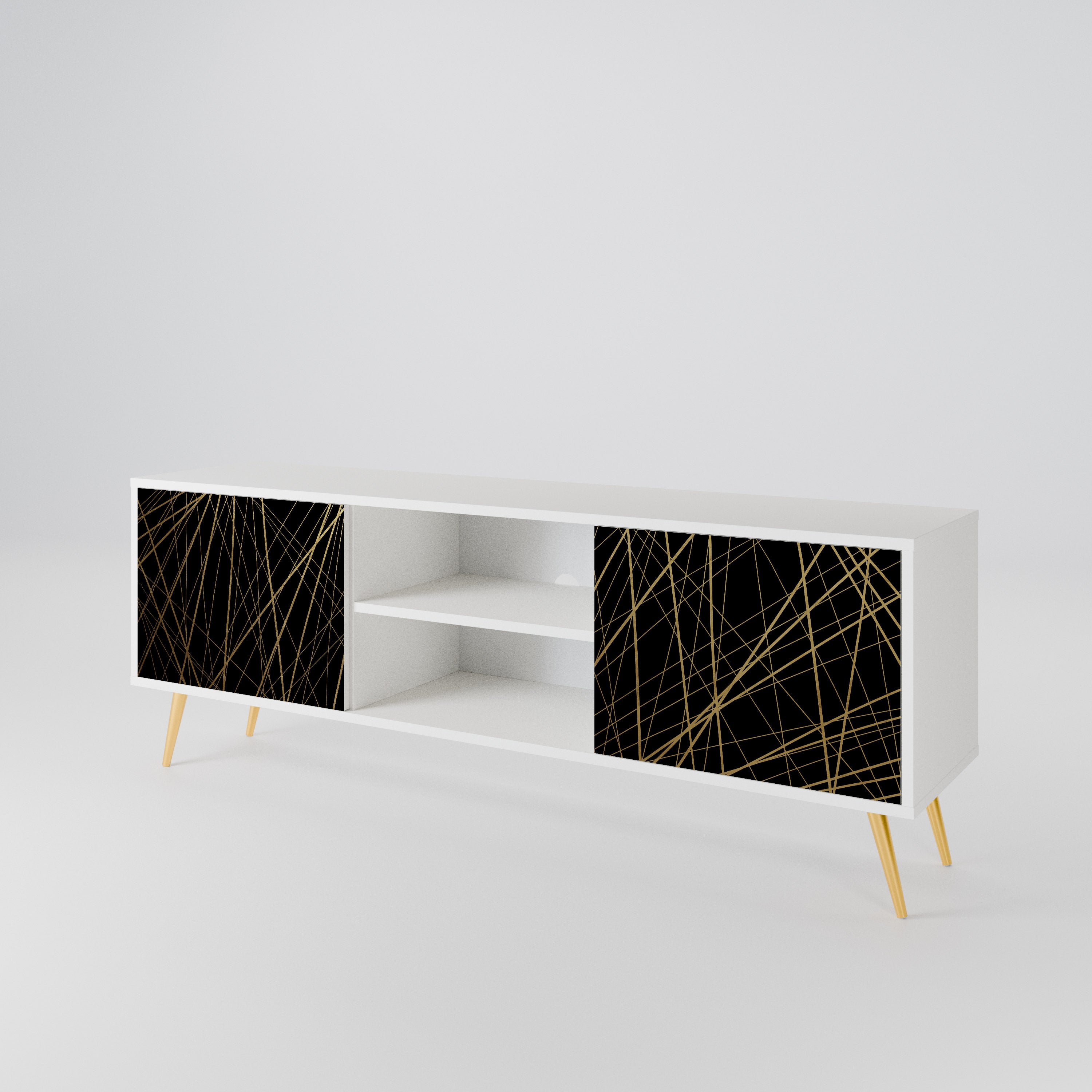 BRIGHT MESH 2-Door TV Cabinet