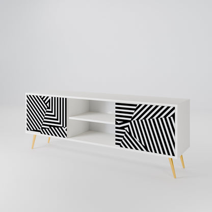 ILLUSIONARY LATTICE 2-Door TV Cabinet